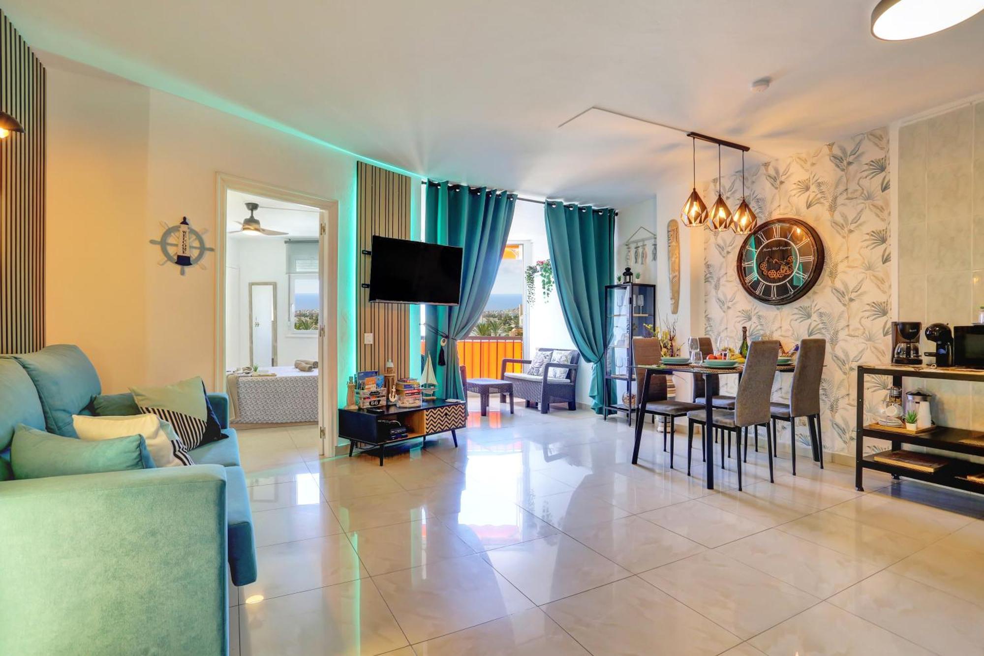 Apartament Luxory Dreamy Sunset, Seafront, Direct Access To The Promenade,Wifi,Pool,Free Parking Los Cristianos  Zewnętrze zdjęcie